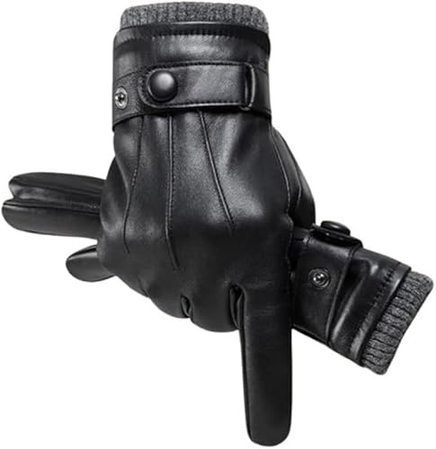 LTSVBO 2 Paare Winterhandschuhe Herren, Thermo Winterhandschuhe Herren Damen, Warme Touchscreen Fäustlinge​ Männer Winterhandschuhe, Anti Rutsch Grip für Outdoor, Fahren, Camping, Sport