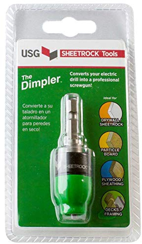 USG Sheetrock 'The Dimpler ®' Drywall Screw Setter Bit - Reversible with Clutch