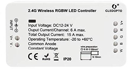 GLEDOPTO LED ZigBee Controller Steuergerät von für LED Stripe wie RGB RGBW oder RGBWW für 12V oder 24 Volt getestet mir Philips Hue*, Alexa Echo Plus, Homee (RGB/RGB+Weiß/Warmweiß) MIX Variante
