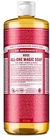 Dr. Bronner's - Pure Castile Flüssigseife Rose, 945 ml