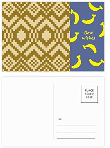 Postkarten-Set, symmetrisch, quadratisch, sechseckiges Muster, 20 Stück