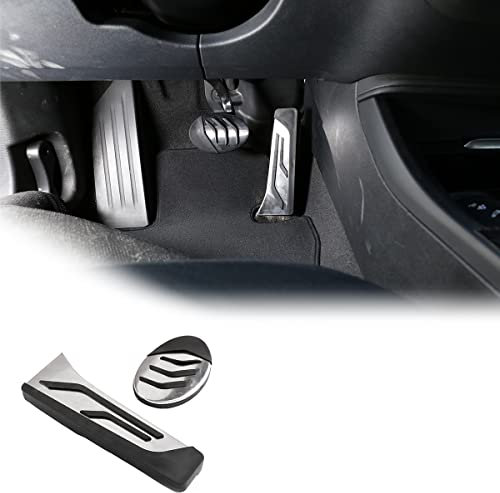 YIWANG Pedale aus Edelstahl, automatisches Bremspedal, Gaspedal für X1, F48, X2, F47, 1er-Serie F21, 2er-Serie F45, F46, F21, 2. Generation, 1er-Serie, drei Türen Pedal-Set