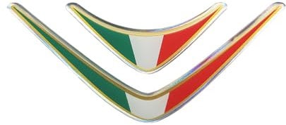 4R Quattroerre.it 32114 3D Aufkleber Dekoration Trikolore Italien Sticker HQ, 50 x 110 mm, Grün