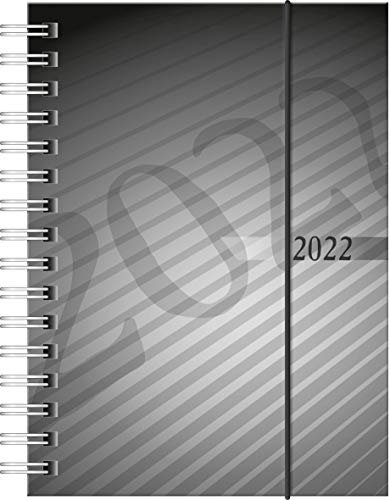 rido/idé 7013102902 Taschenkalender perfect/Technik I, 2 Seiten = 1 Woche, 100 x 140 mm, PP-Einband schwarz, Kalendarium 2022