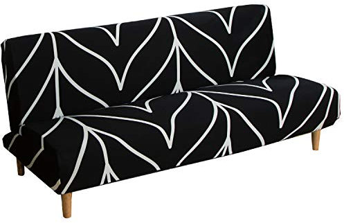 Meicynhoger Sofabezug ohne Armlehnen 3 Sitzer/2 Sitzer, Stretch Sofaüberwurf für Schlafsofa (L,D)