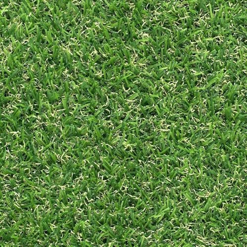 MadeInNature Kunstrasen Larzac, grün, natürliche grüne Fasern, Kunstrasen für den Außenbereich, für Balkon, Terrasse, viele Größen (Breite 1,00 x Länge 3,00 m)