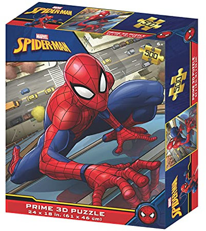 Prime 3D 32647 RD-RS263112 Does not Apply Marvel Spiderman Linsenpuzzle, 500 Teile, bunt, único