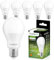 Lumiled A60 E27 LED Lampen 13W (ersetzt 100W) 1521 Lumen Leuchtmittel, 4000K Neutralweiß Birnen Lampen, Nicht Dimmbar, 260° Grad Strahlwinkel Glühbirne 6er-Pack Energiesparlampe Tropfen