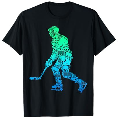 Eishockey Eishockeyspieler Kinder Jungen Männer T-Shirt