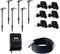 FANZTOOL Gartenbeleuchtung LED mit Strom, Niederspannung, 6x Wegeleuchte, IP65 Wasserdicht, 3000k, 23 Meter, inkl. Steuereinheit und Timer-Funktion