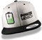 Ride with Style! POWERMENSCH Snapback Cap grau schwarz | Basecap Baseball in Top Qualität | universell größenverstellbar in Unisex One Size | Rennrad Mountainbike Gravel | positiv Vibes