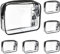 MIVIDE 5pcs Trousse Toilette Transparente, Kit Voyage Avion, Pochette Transparente Voyage, Sac Cosmétique PVC pour Femme et Homme