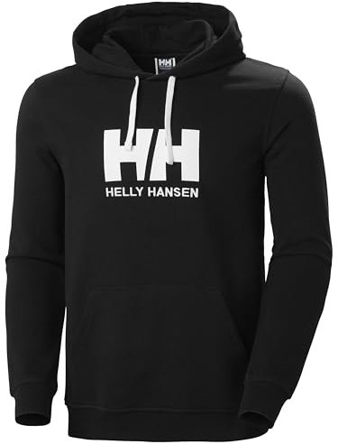 Helly Hansen Hh Logo Hoodie Sudadera, Negro, L Hombre
