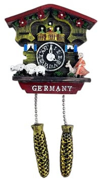 Kuckucksuhr Deutschland Kühlschrankmagnet Reise Souvenir Kühlschrank Dekoration 3D Magnetaufkleber handbemalt Handwerk