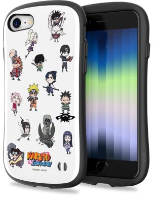 iFace Naruto Shippuden Hülle für iPhone SE 2022/2020 und iPhone 8/7 (4,7 Zoll) - Erstklassige Stoßfeste Anime Schutzhülle - Naruto und Freunde (Chibi-Stil)