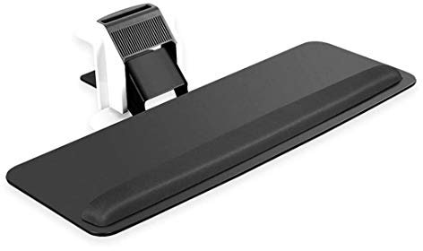 AUGUSE keyboard tray keyboard drawer,Drawer Platform Tray Ergonomic Computer Keyboard Adjustable Height Angle Negative Tilt Platform Office Products Furniture Desktop With Mouse Pad