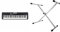 CASIOTONE CT-S300 tastiera 61 tasti dinamici, nero & FX F900522 Stand per Tastiera Grigio Argento