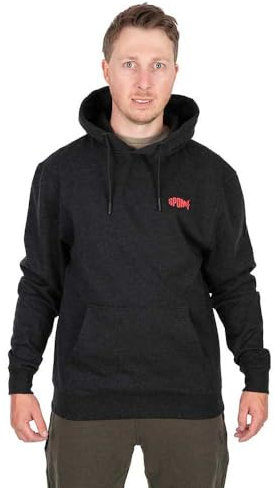 Spomb Black Marl Hoodie Pullover - Angelpullover, Größe:XXXL