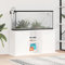 JUNZAI Aquariumständer Weiß 121x41x58 cm Holzwerkstoff, Aquarium Unterschrank, Aquarium Schrank, Aquariumschrank, Aquarium Tisch, Aquarium Stands