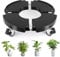 Porte Plante a roulettes, Réglable Ø 35-48cm, Capacité De 150 KG Supports de Pots de Fleurs à roulettes pour Support de Pot de Fleur