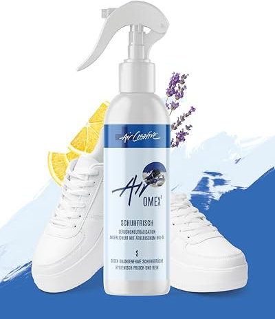 Air Creative® Schuhfrisch - Schuhdeo gegen Geruch mit BIO-Duft, Schuhspray wirkt gegen Geruch und Schweiß - Schuh Geruch neutralisieren mit der einzigartigen AIROMEX® Formel