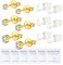 WillTen Ohrloch Stecher Set Mit Built-in Diamant Studs, Ohrlochpistole Piercing Pistole, 6 Stück Gold