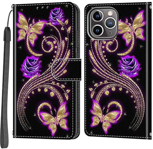 Salanheo Wallet Case for iPhone 12 Pro Max, Magnetic Flip Folio Protective Phone Case Compatible for iPhone 12 Pro Max