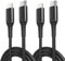 2m USB C to Lightning Cable 2 Pack - Fast Charge & Data Sync Compatible with iPhone 14/13/12 Pro Max - Durable Usbc to Lightning Cable for Apple Devices - Efficient iPhone Charger Cable USB C