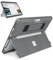 SSS·GRGB Protective Case for Microsoft Surface Pro 11/10/9/8 13-Inch - Slim All-in-One Rugged Cover with Hand Strap, Compatible with Type Cover Keyboard & Adjustable Multi-angle Stand (Gray)