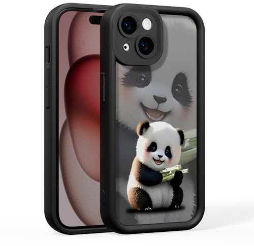 AKABEILA TPU Handyhülle Kompatibel mit Samsung Galaxy A54 5G 6.4 Zoll Weiche Liqiud Silikonhülle mit Niedlicher Bambus-Panda Muster Schutzhülle Bumper Hülle Stoßfest