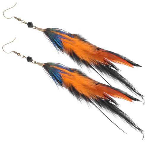 OATIPHO 1par Pendientes De Pluma Vintage Para Mujer Pendientes Colgantes Étnicos Con Cristales Joyería Bohemia Y Cowgirl Pendientes Ligeros Y Elegantes Para Ocasiones Especiales
