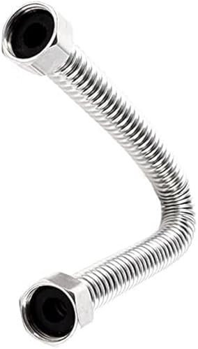 ITTRUH Tubo Flessibile Doccia 2 Pezzi, Acciaio Inossidabile Argento, 50cm