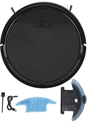 TOPINCN 2000pa Saugroboter Bodenreiniger Staubsauger, 80 min Laufzeit, App Steuerung, 135 Ml Tank, Automatischer Mopp, Fähig, Staubsaugt und Wischen