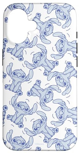 Disney Stitch Fluffy Summer Vibes Pattern Case for iPhone 16