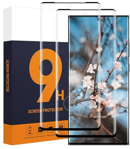Carantee 2 Pack Verre Trempé pour Samsung Galaxy Note 20 Ultra 5G, Couverture 3D intégrale protection écran, sans bulles, Dureté 9H, anti-rayures, HD Sensible au toucher Note 20 Ultra Vitre protection