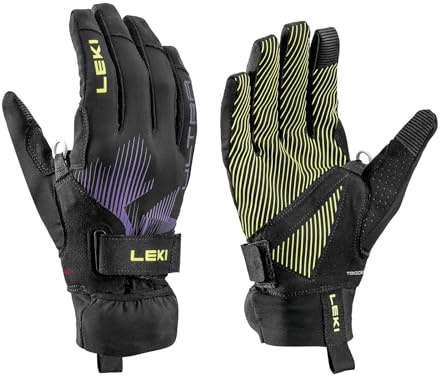 LEKI Ultratrail Storm TR Trailrunning Handschuhe Damen & Herren | mit Trigger Shark System & Überhandschuh | Größe 6.0-11.0 | atmungsaktive Running- und Laufhandschuhe