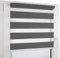 Deco4Me Doppelrollo Klemmfix ohne Bohren (100 x 200 cm, Anthrazit) - Duo Rollo lichtdurchlässig - blickdichte Rollos für Fenster ohne Bohren - Klemmrollo, Fensterrollo, Innenrollo (Stoffbreite 96 cm)
