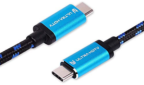 Ultra HDTV USB 3.1 Lade-Kabel Typ-C GEN2-1 Meter Daten-Kabel mit E-Mark Chip & 60W (20V 3A) PD Ladeleistung - 10 Gbps Datenübertragung - 4K bei 60Hz