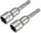 Sourcingmap 2 Pcs 1/4 Quick-Change Hex Shank 13mm Magnetic Nut Setter Driver Drill Bit, 65mm Length, Metric