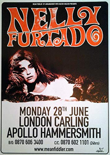 Nelly Furtado | original UK Promo Poster [51 x 71 cm]