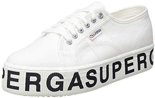 Superga 2790-Cotw Outsole Lettering, Zapatillas Mujer, Blanco, 37 EU