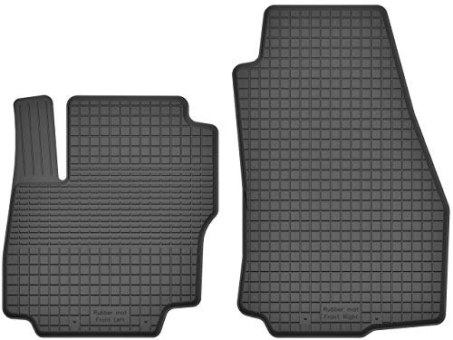 2 Stück Gummifußmatten Vorne kompatibel mit Ford Focus II mk2 2004-2012 ideal angepasst