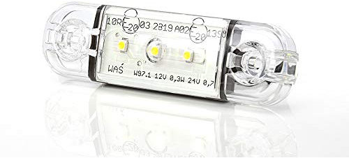LED-MARTIN® 6er Sparset Umrissleuchte KLAR/ROT 12V/24V Begrenzungsleuchte Positionsleuchte dünn