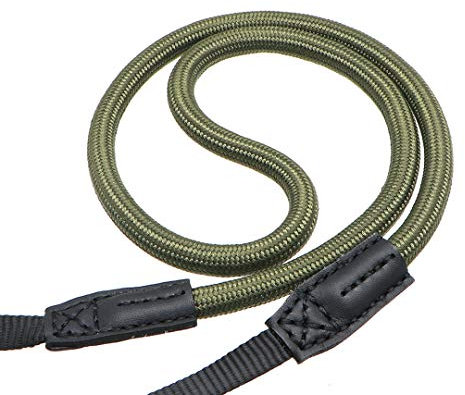 HITHUT Quick Release Camera Neck Strap Shoulder Strap Belt for Mirrorless Digital Cameras Climbing Rope with Quick Release QD Loops Connector with O-Ring Adjustable Length 30-53inch Green