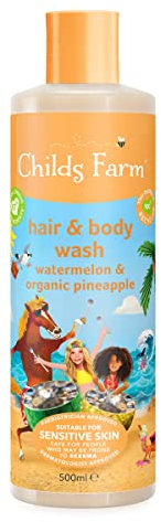 Childs Farm | Kids Hair & Body Wash | Watermelon & Organic Pineapple | Gently Cleanses | Suitable for Dry, Sensitive & Eczema-prone Skin | 500ml