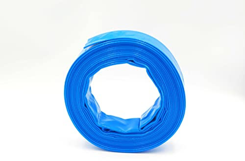 8 Zoll | 200 mm - 10 Meter - PVC Flachschlauch - Bauschlauch - Industrieschlauch - blau