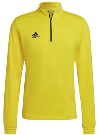 adidas Men's Entrada 22 Training Top, Team Yellow / Black, L