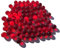FAIRY TAIL & GLITZER FEE 90 Stück 500g Rot Klare Glasmurmeln Murmeln 16mm Glas-Steine Rote Murmel Vasen-Füllungen transparent Murmeln Glitzersteine Dekoschalen Murmelspiel Glas