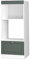 Vicco Mikrowellenschrank Fame-Line, Grün-Gold Landhaus/Weiß, 60 cm offen