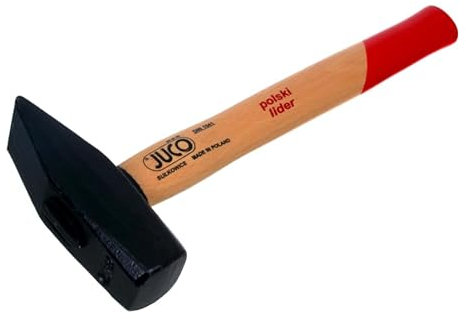 NAJDER Schmiedehammer 6 kg JUCO - gehärtetes Arbeitsteil, lackiert, langlebiger Buchenstiel, dämpft Vibrationen, für Profis, für Amateure, DIN 1042, für Haus und BAU